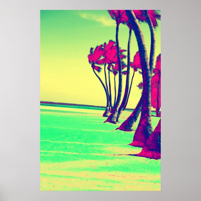 funky beach design Print (Front)