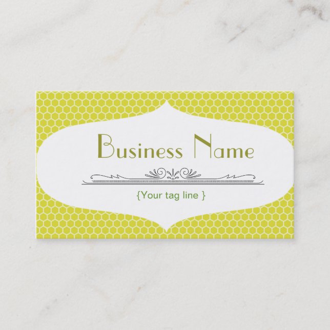 Funky Bee Business Card Template (Front)
