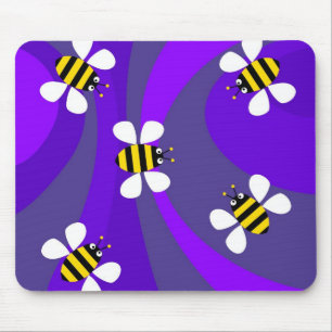 Funky Bees Mouse Pad