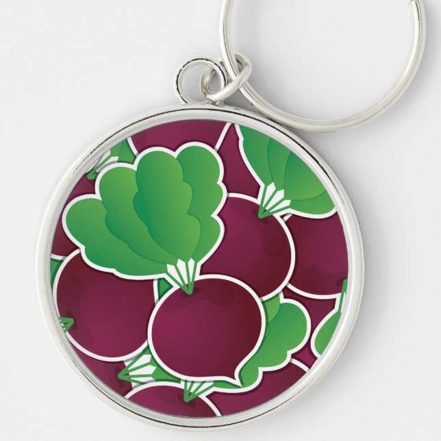Funky beet key ring (Front)