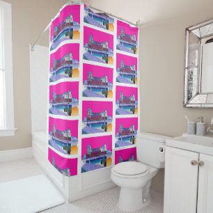 Funky Belarus Беларусь Mir Castle Shower Curtain