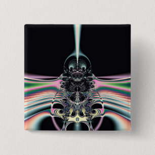 Funky Bird 15 Cm Square Badge