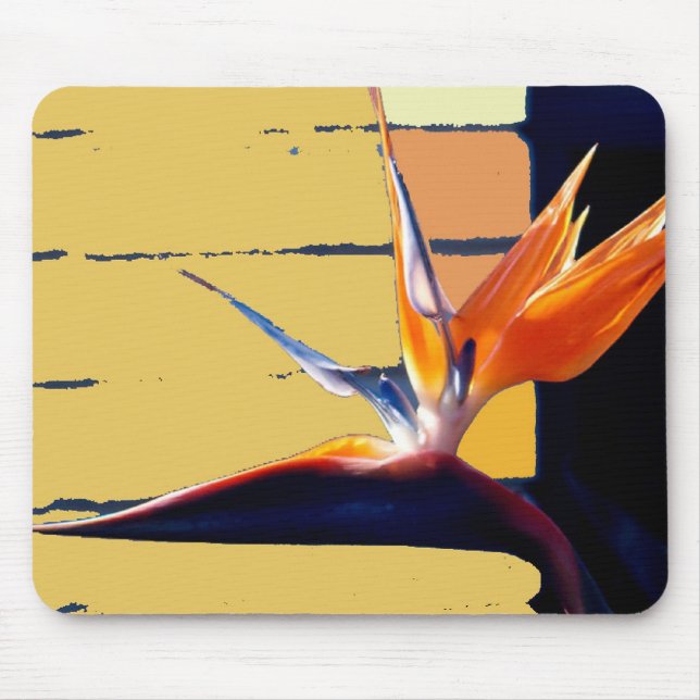 Funky Bird-of-Paradise Mousepad (Front)