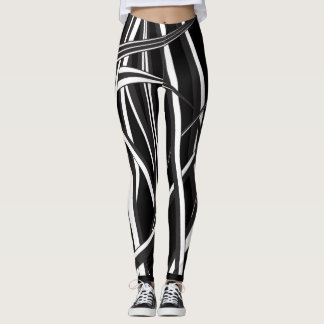 Funky black and white unique desined leggings. leggings