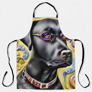 Funky Black Labrador Apron