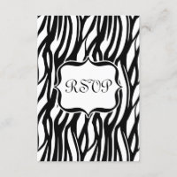 Funky Black/White Zebra Monogram