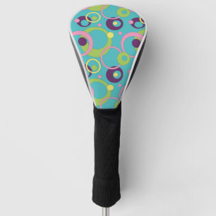 Funky Blue Circles Driver Cover