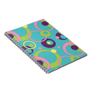 Funky Blue Circles Notebook