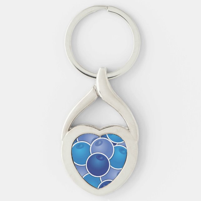 Funky blueberry key ring (Front)