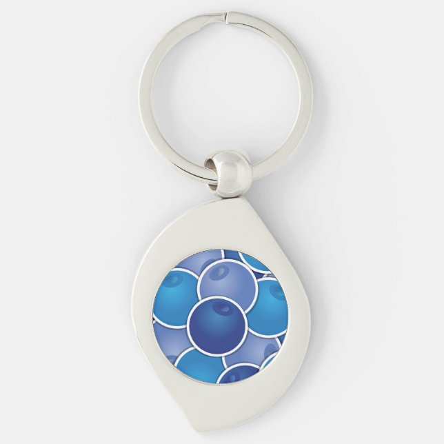 Funky blueberry key ring (Front)