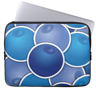 Funky blueberry laptop sleeve