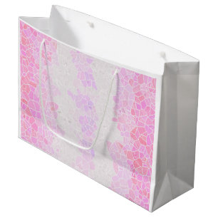 Funky Boho Abstract Mosaic Pomosexual Pride Flag Large Gift Bag