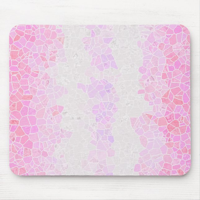Funky Boho Abstract Mosaic Pomosexual Pride Flag Mouse Pad (Front)