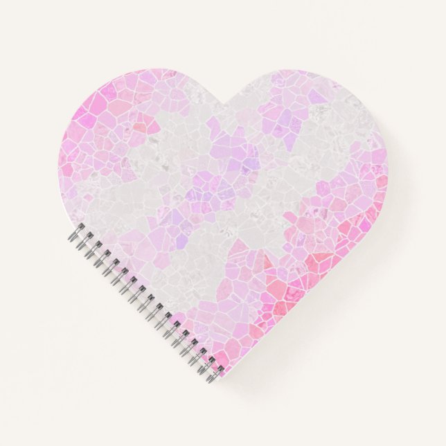 Funky Boho Abstract Mosaic Pomosexual Pride Flag Notebook (Front)