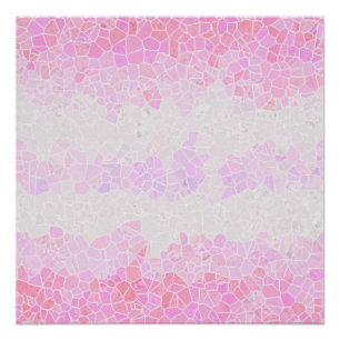 Funky Boho Abstract Mosaic Pomosexual Pride Flag Poster