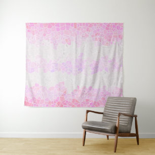 Funky Boho Abstract Mosaic Pomosexual Pride Flag Tapestry
