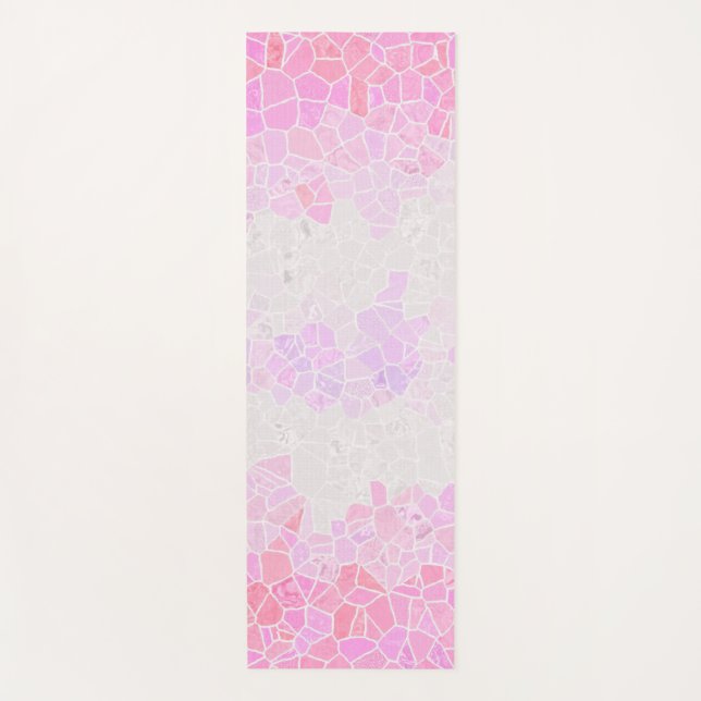 Funky Boho Abstract Mosaic Pomosexual Pride Flag Yoga Mat (Front)