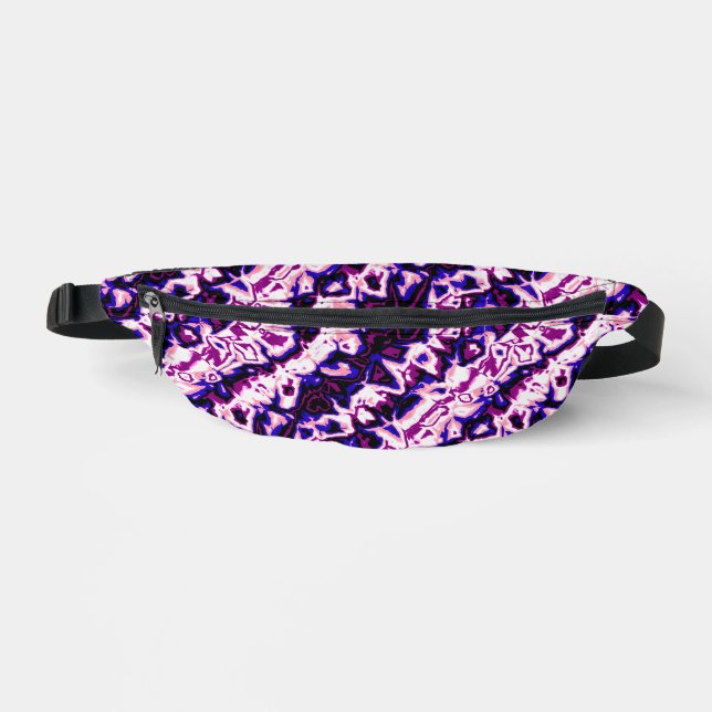 Funky Boho Retro Marbled Stripes Genderfluid Pride Bum Bags (Front)
