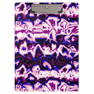 Funky Boho Retro Marbled Stripes Genderfluid Pride Clipboard