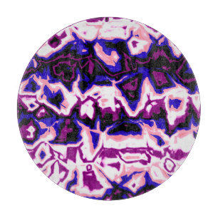 Funky Boho Retro Marbled Stripes Genderfluid Pride Cutting Board