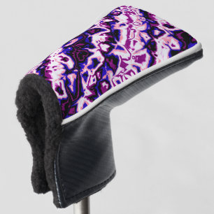 Funky Boho Retro Marbled Stripes Genderfluid Pride Golf Head Cover