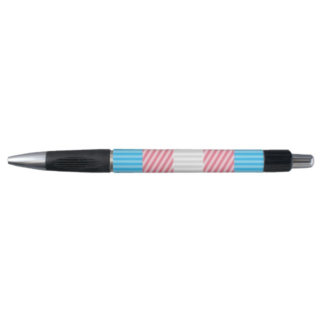 Funky Boho Stripe Abstract Transgender Pride Flag (Front)
