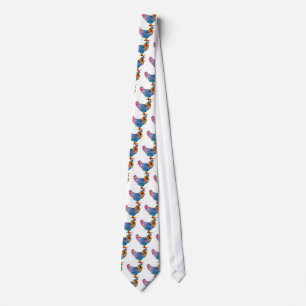 Funky Bright Chicken Tie