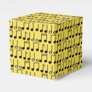 Funky Bright Musical Notes Pattern Favour Box