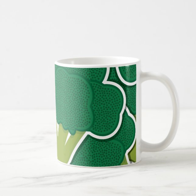 Funky broccoli coffee mug (Right)