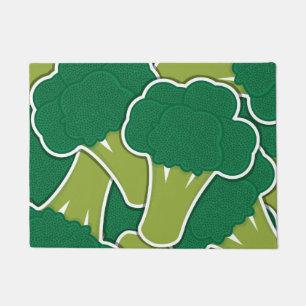 Funky broccoli doormat