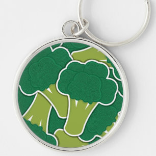 Funky broccoli key ring