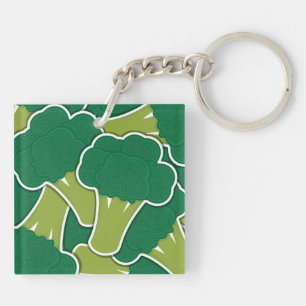 Funky broccoli key ring
