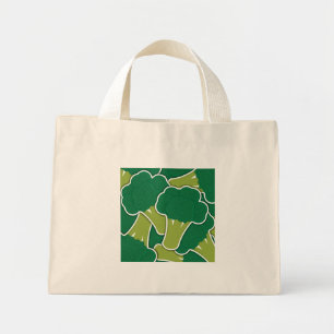 Funky broccoli mini tote bag