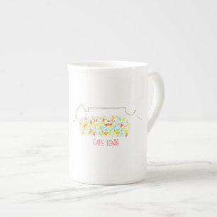 Funky Cape Town Table Mountain Colourful Mug Cup