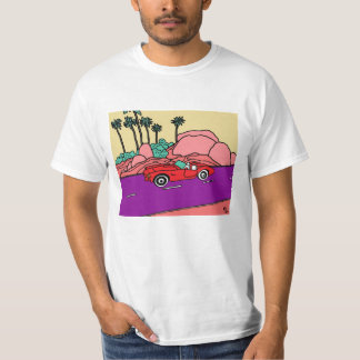 Funky Car on Beach Road T-Shirt