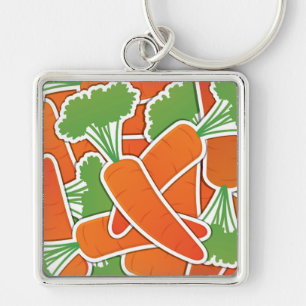 Funky carrot key ring