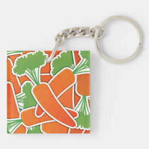 Funky carrot key ring