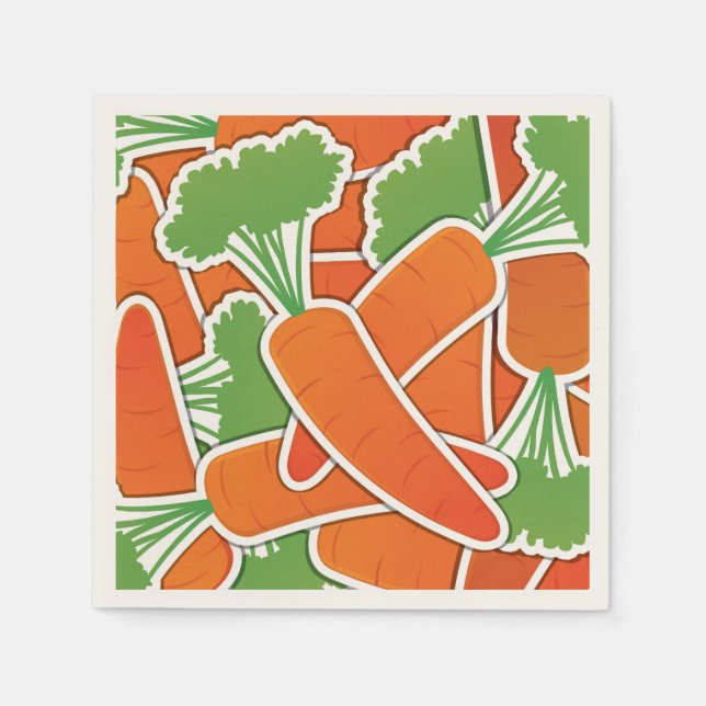 Funky carrots! napkin (Front)