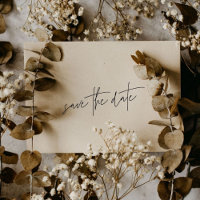 Funky Casual | Black on White Save The Date |