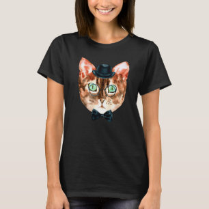 Funky Cat With Glasses T-Shirt