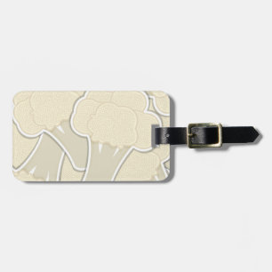Funky cauliflower luggage tag