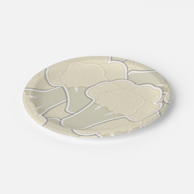 Funky cauliflower paper plate (Angled)
