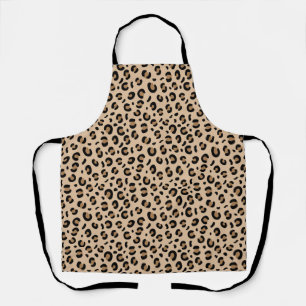 funky cheetah leopard pattern apron
