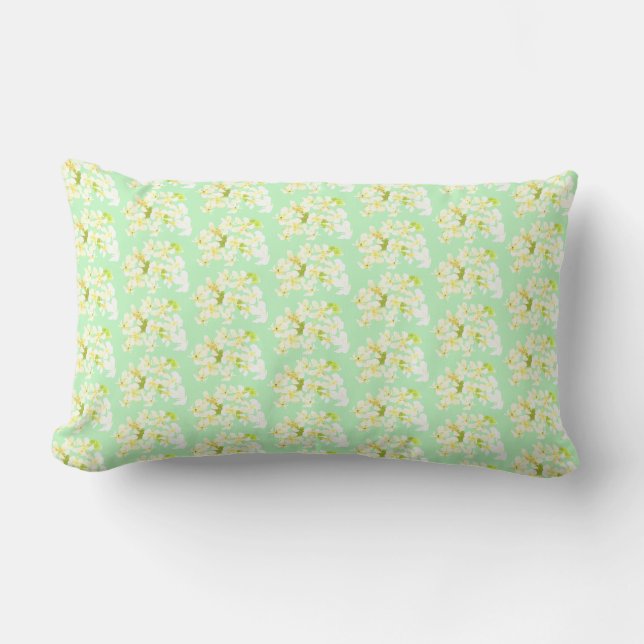 Funky Cherry Blossoms Pattern Pillow Cushion (Front)