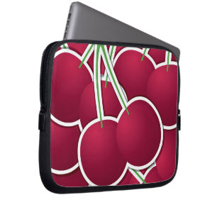 Funky cherry laptop sleeve