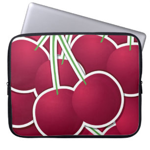 Funky cherry laptop sleeve