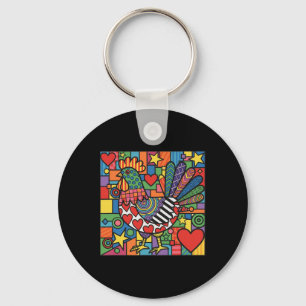 Funky Chicken _1 Key Ring