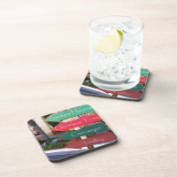 Funky Christmas Cork Coaster!