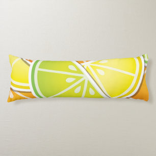 Funky citrus wedges body cushion