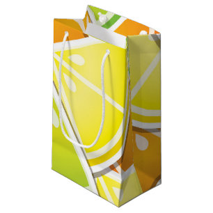 Funky citrus wedges small gift bag